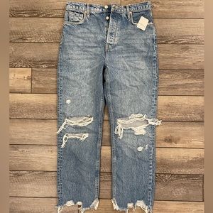 Free People High-Rise Distressed Jeans